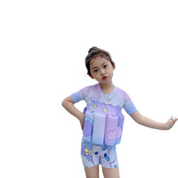 Baby swimsuit, cute cartoon girl buoyancy swimsuit, floating vest for children, baby survival swimsuit