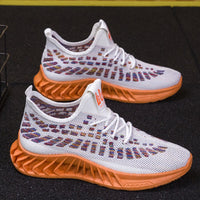 Men's Flying Weave Breathable Casual Shoes Korean Edition Trendy Running Shoes Fashion Student Shoes Sports Shoes