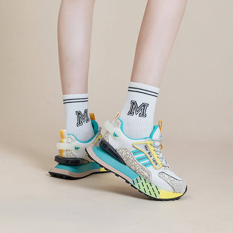 Summer mesh breathable women's shoes popular lightweight sports dad shoes for women