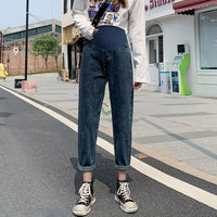 Pregnant women's jeans, belly support pants, high