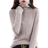 Woolen sweater, women's warm base sweater, fashionable long sleeved loose sweater, lapel top