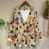 V-neck mink velvet knitted sweater for women, loose Korean casual sweater for women, cardigan