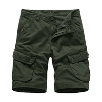 Men's loose overalls shorts large size multi-pocket shorts