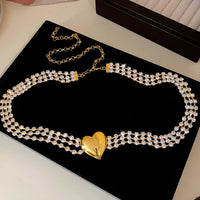Love multi-layer diamond necklace with collarbone chain for fashion