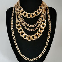 Punk hip-hop necklaces women's fashion thick chain necklaces sweater chains