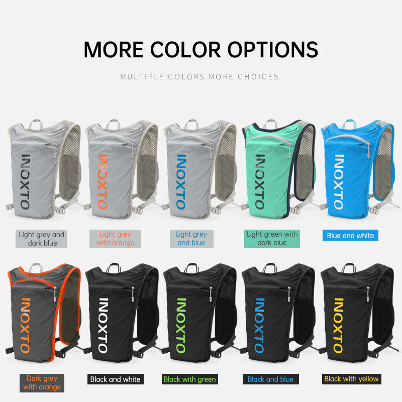 Running Bag 5L Outdoor Sports Lightweight Backpack Men's and Women's Trail Marathon Backpack Cycling Bag Water Bag Backpack