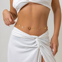 Tassel Butterfly Pendant Double layer Waist Chain for Women's Sexy Street Photography Single circle Metal Body Chain