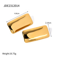 Rectangular smooth earrings for women, trendy and cool style earrings