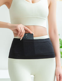 Waterproof sports waist bag large capacity men and women outdoor running cycling multifunctional waist bag breathable anti-slip