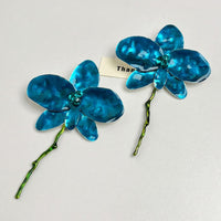 Enamel Drop Glaze Metal Large Flower Earrings with Advanced Fashion Earrings