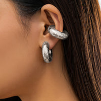 Retro and minimalist without ear holes, ear bone clip with ear rings