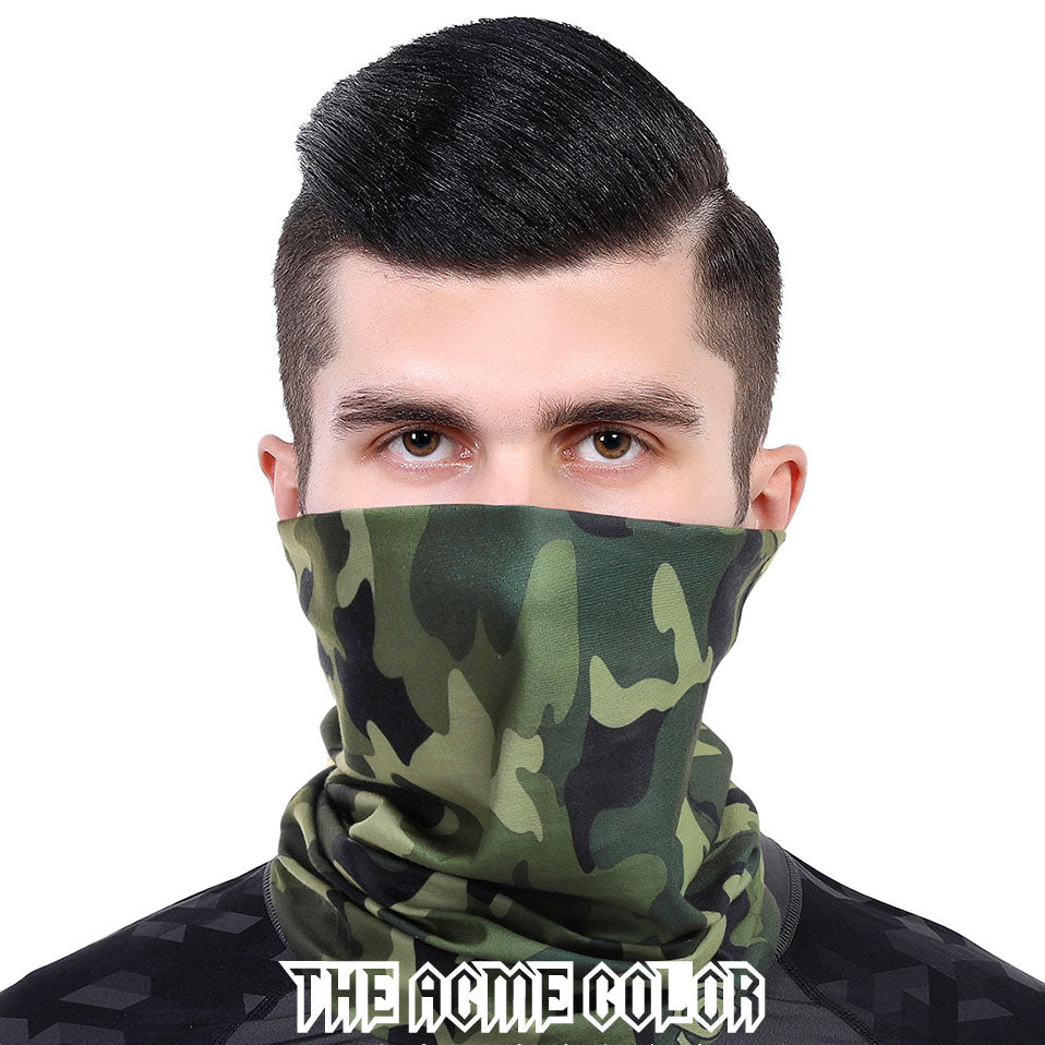 Green 2 Ski Magic Bandana Anti-UV Mask Warm Neck Cover Women's Breathable Outdoor Mask Riding Men and Women