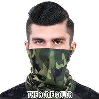 Green 2 Ski Magic Bandana Anti-UV Mask Warm Neck Cover Women's Breathable Outdoor Mask Riding Men and Women