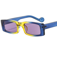 Personalized sunglasses women's color narrow frame hip-hop sunglasses