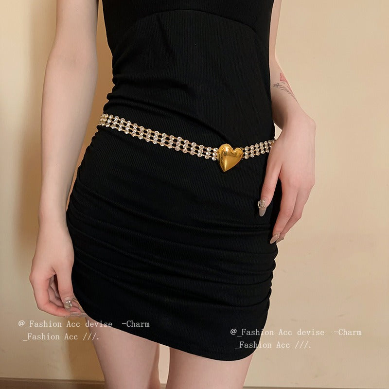 Love multi-layer diamond necklace with collarbone chain for fashion