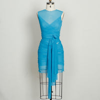 Sexy slim fit mesh dress dopamine summer outfit with a youthful and sweet spicy style