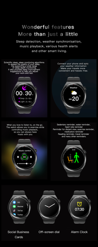 GS GT3 Pro Smart Watch Heart Rate, Blood Pressure, Blood Oxygen Monitoring Bluetooth Sports Watch Bracelet