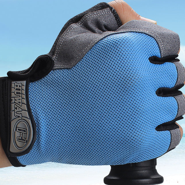 Spring And Summer Half Finger Men's And Women's Fitness Gloves Training Weightlifting Outdoor Mountaineering Riding Non-Slip Wear-Resistant Sports Gloves