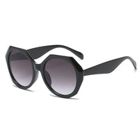 New Fashion Irregular Frame Sunglasses Ladies Ins Trendy Striped Large Frame Sunglasses