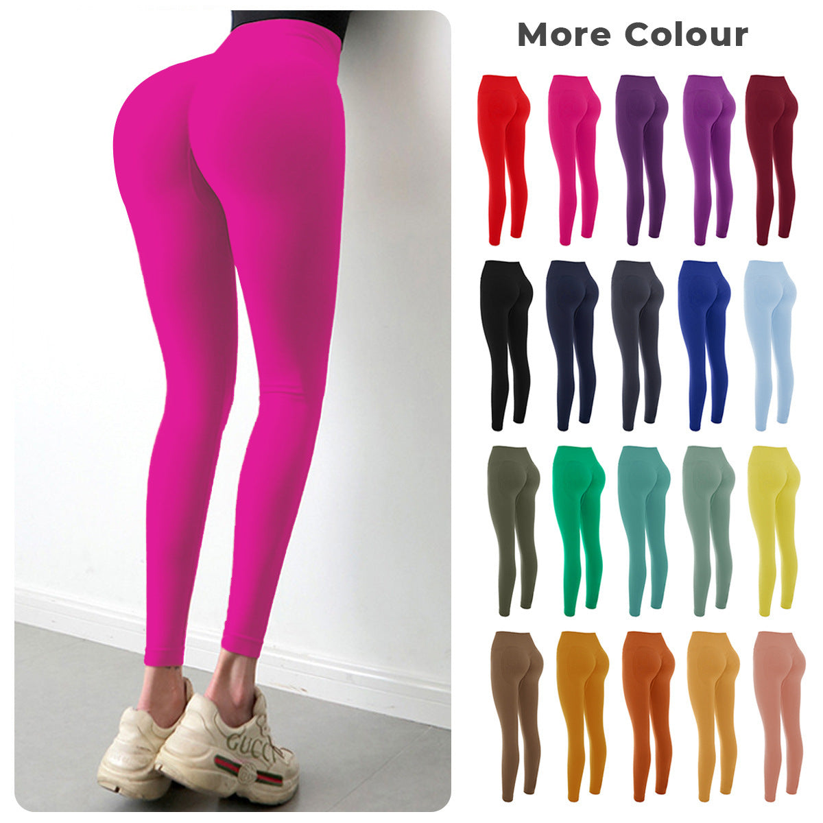 Fitness Pants Running Bottoming Exercise Tights Hip Lifting High Waist Stretch Yoga Pants