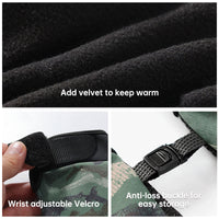 Outdoor Luya fishing gloves male dew three-finger non-slip plus velvet warm windproof riding cold-proof fishing gloves.