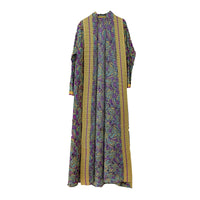 New Pleated Printed Robe Middle East Dubai Elegant Cardigan Outwear