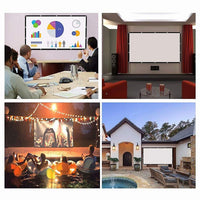 Projector Screen 16:9 Portable Projection Screen 120Inch Outdoor HD Movie Screen 180° Cinema Screen For Travel Home Theater