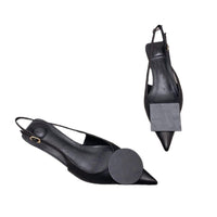 Small and minimalist pointed bow women's high heels, slim heels, runway sandals