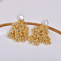 No Earhole Mosquito Incense Plate Ear Clip Fashionable Long Style Flowing Personality Earrings for Women