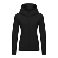 Autumn And Winter New Thickened Thermal Hooded Sports Jacket For Women Casual Wear Yoga Training Fitness Jacket