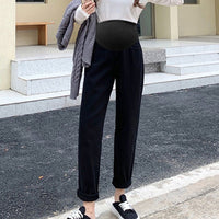 Pregnant women's jeans, belly support pants, high