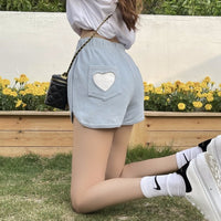 Pocket sports shorts for women in summer, loose straight leg slimming and casual trendy Hong Kong style wide leg pants