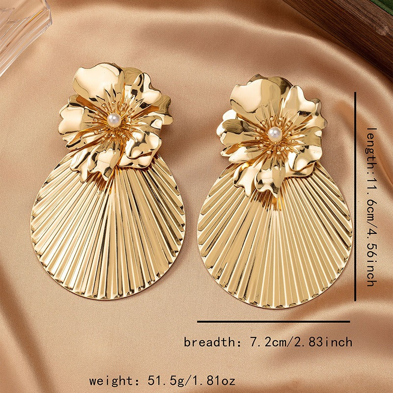 Flower Ginkgo Leaf Ear studs Ear studs Fashion jewelry