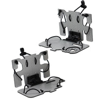 Tactical vest MOLLE system mounted carbon fiber tactical navigation board universal chest folding mobile phone carrier board