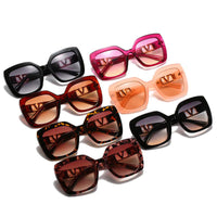 New Fashion Square Sunglasses Trend V-Shaped Sunglasses Women's Large Frame Sunglasses