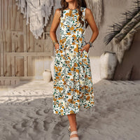 Fashion Dress Spring/Summer Hanging Neck Loose Vacation Dress Children