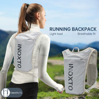 Running Bag 5L Outdoor Sports Lightweight Backpack Men's and Women's Trail Marathon Backpack Cycling Bag Water Bag Backpack