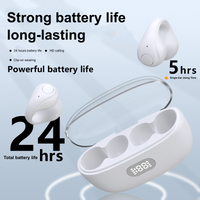 JS352 Headphones HIFI Sound Big Battery Life Clip-On Earbuds LED Display TWS Wireless Earphone For Gaming Sport