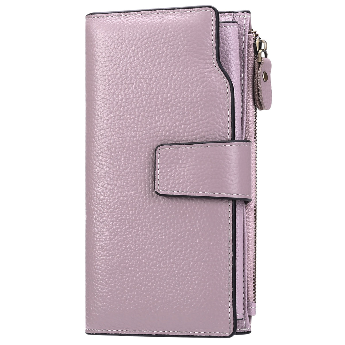 Genuine leather women's wallet long oil wax cowhide women's multi card wallet