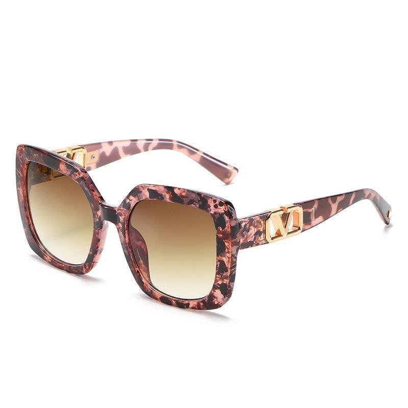 New Fashion Square Sunglasses Trend V-Shaped Sunglasses Women's Large Frame Sunglasses