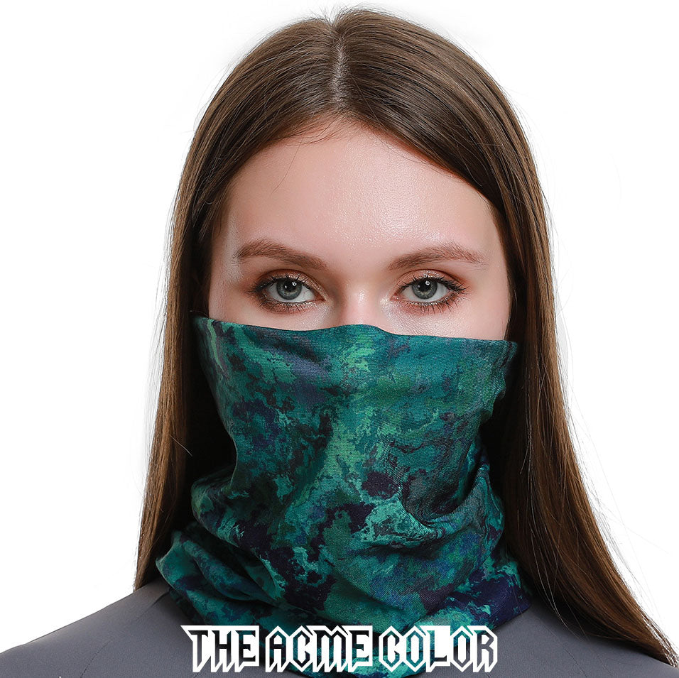 Green 2 Ski Magic Bandana Anti-UV Mask Warm Neck Cover Women's Breathable Outdoor Mask Riding Men and Women