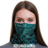 Green 2 Ski Magic Bandana Anti-UV Mask Warm Neck Cover Women's Breathable Outdoor Mask Riding Men and Women