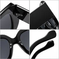 Large Frame Fashion Sunglasses Ins Thick Line Temples Popular Personality Men And Women All-Match Sunglasses