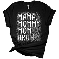 Mama printed cotton imitation women's T-shirt