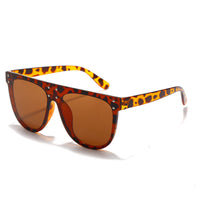 New Conjoined Large-Frame Sunglasses Fashion Rivets Colorful Mercury Sunglasses Women's Semi-Circular Frame Glasses