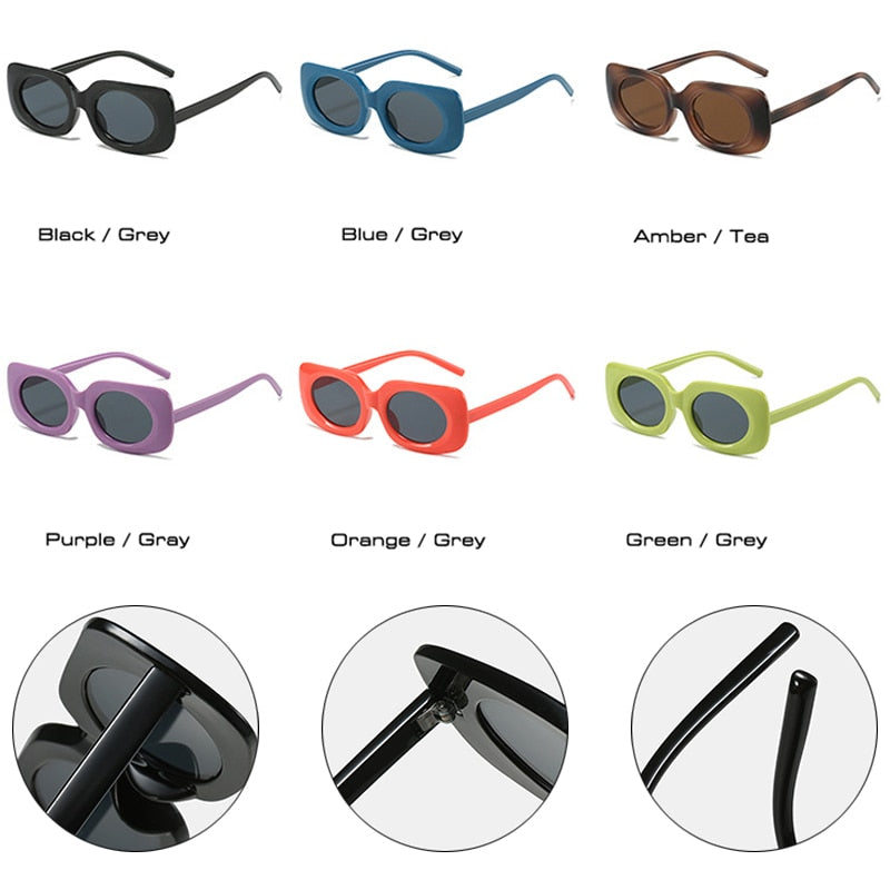 Autumn New Square Sunglasses Trend Simple Macaron Glasses Fashion INS Sunglasses Women