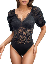 New European and American summer women's solid color sexy V-neck short sleeved jumpsuit