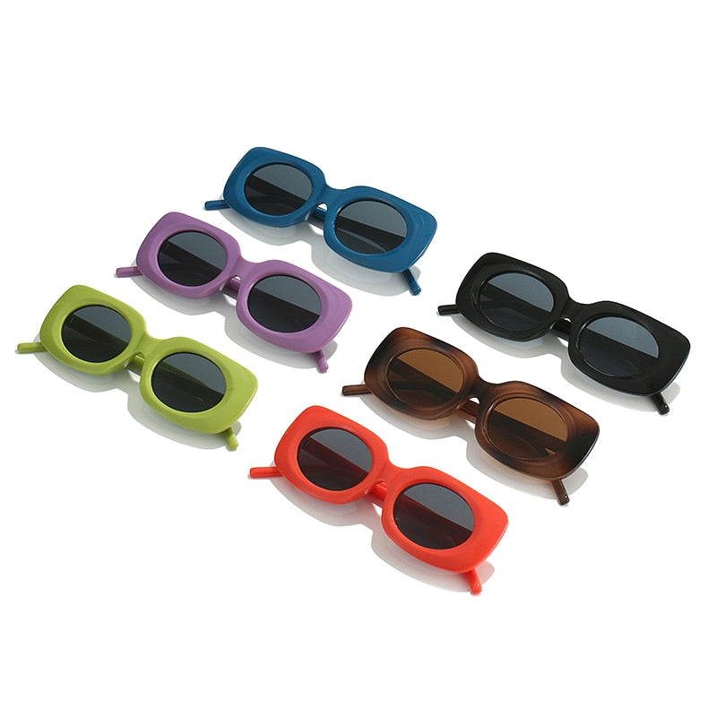 Autumn New Square Sunglasses Trend Simple Macaron Glasses Fashion INS Sunglasses Women