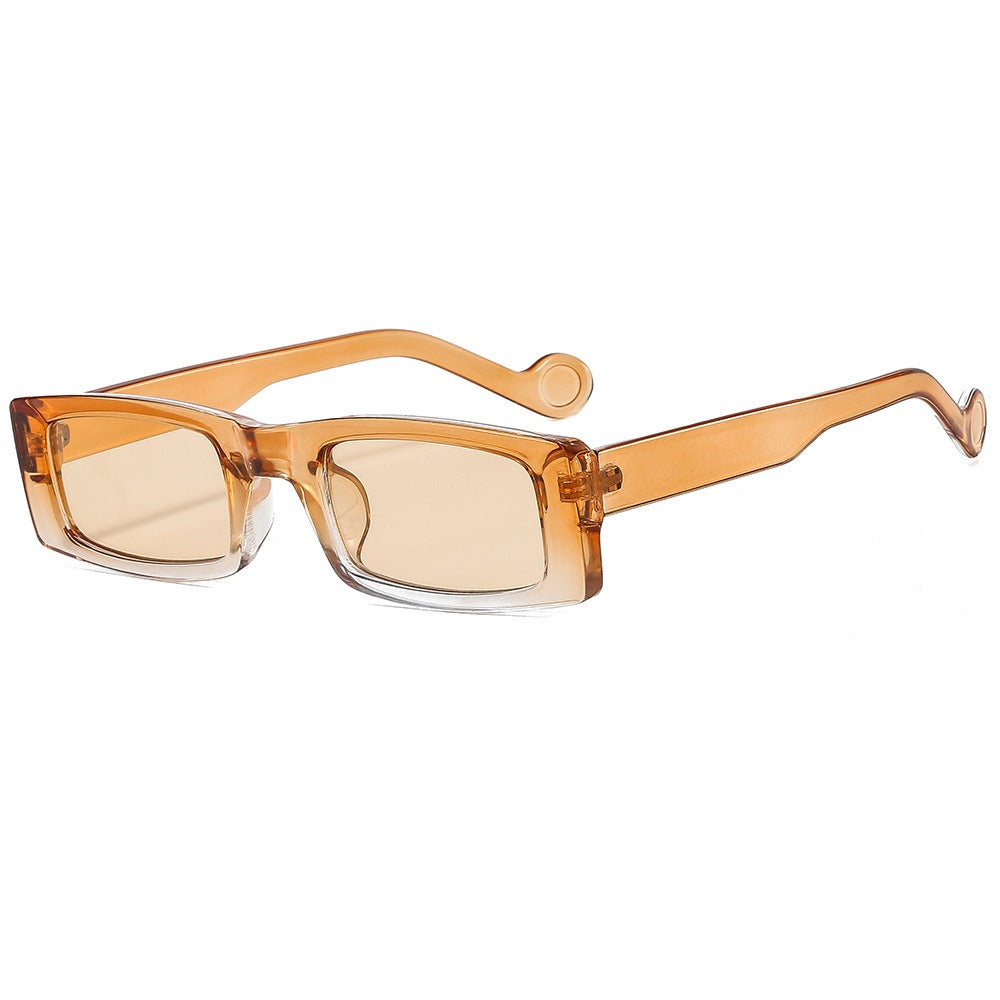 Personalized sunglasses women's color narrow frame hip-hop sunglasses