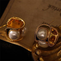 Light luxury earrings with a sense of luxury, a versatile temperament, and new ear accessories